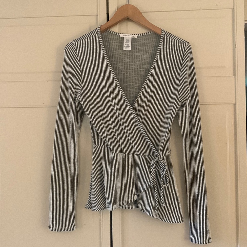 Woman’s long sleeve Caution to the Wind.